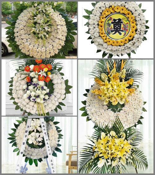 陕西汉中市南郑县濂水镇花圈速递