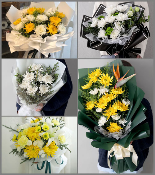 陕西汉中市南郑县濂水镇白事花束代送